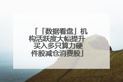 「数据看盘」机构活跃度大幅提升 买入多只算力硬件股减仓消费股