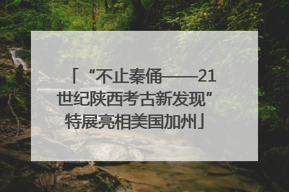 “不止秦俑——21世纪陕西考古新发现”特展亮相美国加州