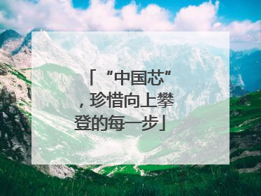 “中国芯”，珍惜向上攀登的每一步