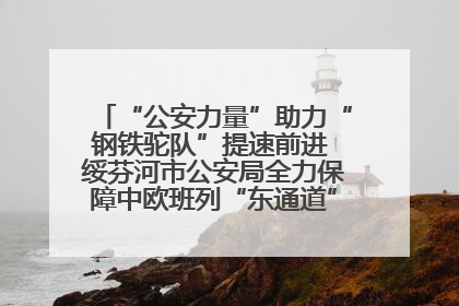 “公安力量”助力“钢铁驼队”提速前进 绥芬河市公安局全力保障中欧班列“东通道”绥芬河隧道贯通