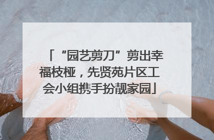 “园艺剪刀”剪出幸福枝桠，先贤苑片区工会小组携手扮靓家园