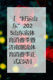 “好运山东”2025山东省体育消费季暨济南潮流体育消费季正式启动