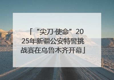 “尖刀·使命”2025年新疆公安特警挑战赛在乌鲁木齐开幕