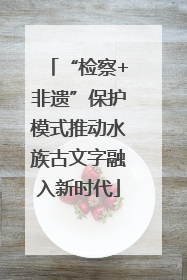 “检察+非遗”保护模式推动水族古文字融入新时代