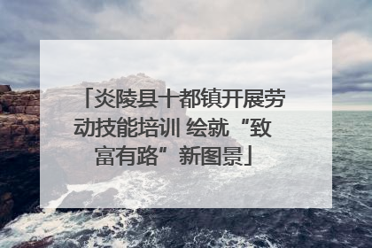 炎陵县十都镇开展劳动技能培训 绘就“致富有路”新图景
