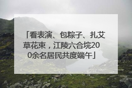 看表演、包粽子、扎艾草花束，江陵六合垸200余名居民共度端午