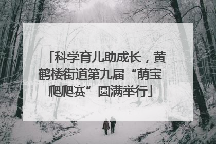 科学育儿助成长，黄鹤楼街道第九届“萌宝爬爬赛”圆满举行