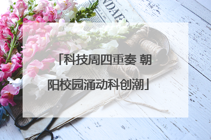 科技周四重奏 朝阳校园涌动科创潮