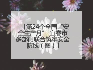 第24个全国“安全生产月” 宜春市多部门联合筑牢安全防线（图）