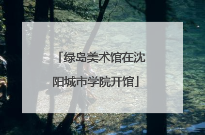 绿岛美术馆在沈阳城市学院开馆