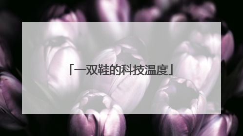 一双鞋的科技温度