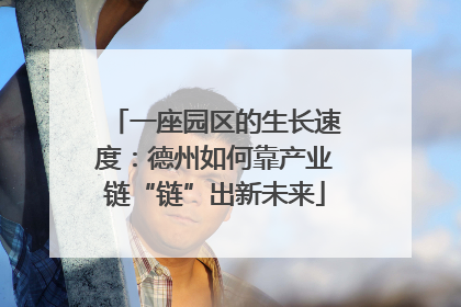 一座园区的生长速度：德州如何靠产业链“链”出新未来