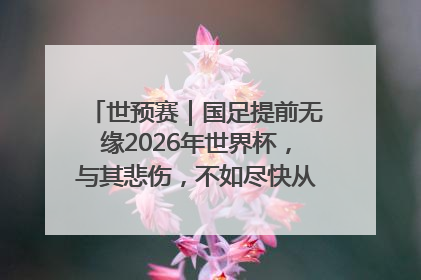 世预赛｜国足提前无缘2026年世界杯，与其悲伤，不如尽快从选帅开始重建