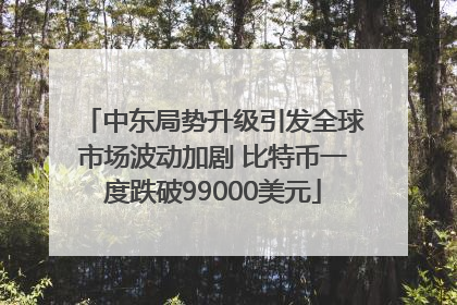 中东局势升级引发全球市场波动加剧 比特币一度跌破99000美元