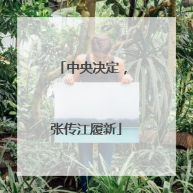 中央决定，张传江履新