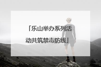 乐山举办系列活动共筑禁毒防线