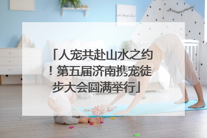 人宠共赴山水之约！第五届济南携宠徒步大会圆满举行