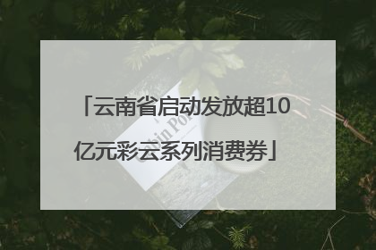 云南省启动发放超10亿元彩云系列消费券