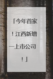 今年首家！江西新增一上市公司！