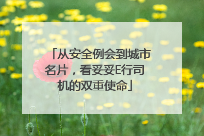 从安全例会到城市名片，看妥妥E行司机的双重使命