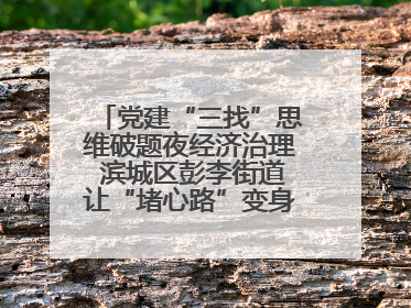党建“三找”思维破题夜经济治理 滨城区彭李街道让“堵心路”变身“烟火文明街”