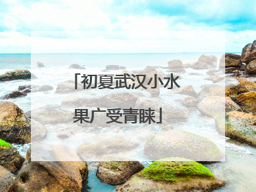 初夏武汉小水果广受青睐
