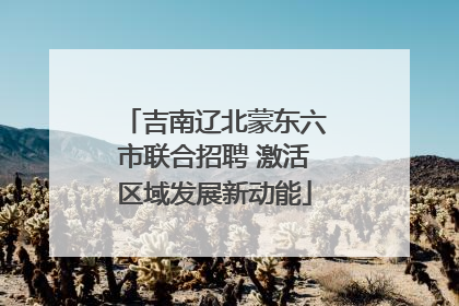 吉南辽北蒙东六市联合招聘 激活区域发展新动能