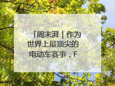 周末湃｜作为世界上最顶尖的电动车赛事，FE变得好看了