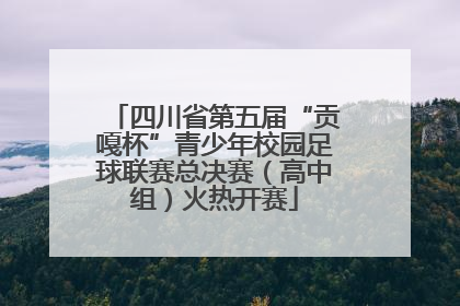 四川省第五届“贡嘎杯”青少年校园足球联赛总决赛（高中组）火热开赛