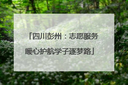 四川彭州：志愿服务暖心护航学子逐梦路