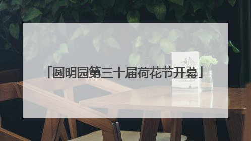 圆明园第三十届荷花节开幕