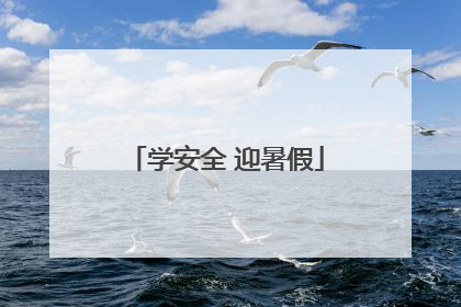 学安全 迎暑假