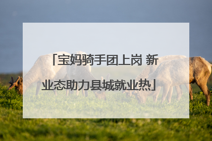 宝妈骑手团上岗 新业态助力县城就业热