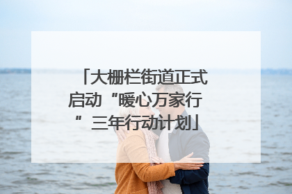 大栅栏街道正式启动“暖心万家行”三年行动计划