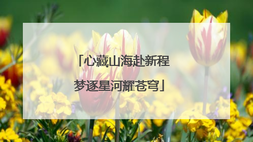 心藏山海赴新程 梦逐星河耀苍穹