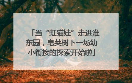 当“虹猫娃”走进淮东园，皂荚树下一场幼小衔接的探索开始啦