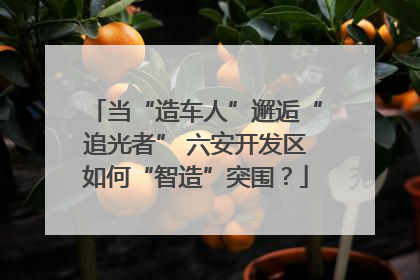 当“造车人”邂逅“追光者” 六安开发区如何“智造”突围？