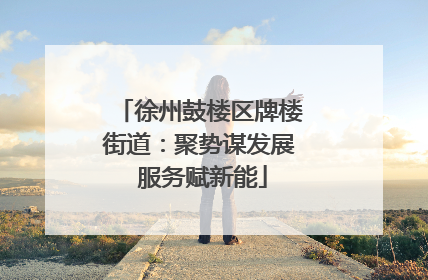 徐州鼓楼区牌楼街道：聚势谋发展 服务赋新能