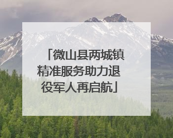 微山县两城镇精准服务助力退役军人再启航