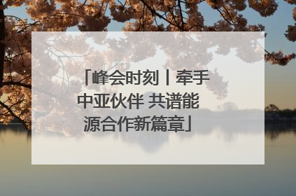 峰会时刻丨牵手中亚伙伴 共谱能源合作新篇章
