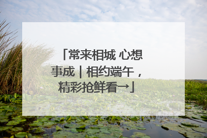 常来相城 心想事成｜相约端午，精彩抢鲜看→