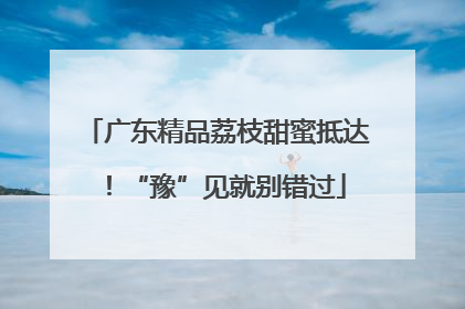 广东精品荔枝甜蜜抵达！“豫”见就别错过