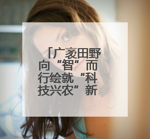 广袤田野向“智”而行绘就“科技兴农”新图景 好“丰”光传递新希望