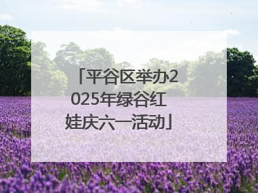 平谷区举办2025年绿谷红娃庆六一活动