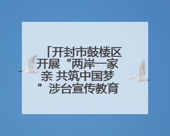 开封市鼓楼区开展“两岸一家亲 共筑中国梦”涉台宣传教育进校园活动