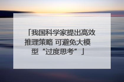 我国科学家提出高效推理策略 可避免大模型“过度思考”