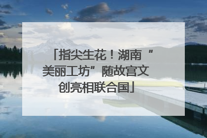指尖生花！湖南“美丽工坊”随故宫文创亮相联合国