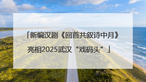 新编汉剧《回首共叙诗中月》亮相2025武汉“戏码头”