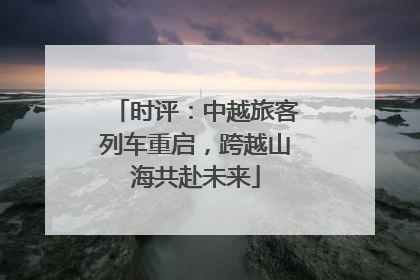 时评：中越旅客列车重启，跨越山海共赴未来