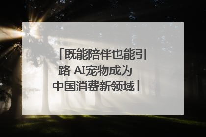 既能陪伴也能引路 AI宠物成为中国消费新领域